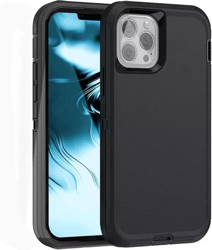 Funda Para iPhone Protección Militar Tres Piezas Antishock Color Negro