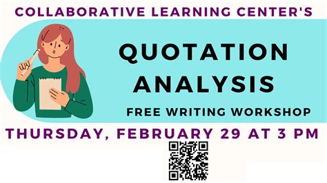 Writing Quotation Analysis Workshop Collaborative Learning Center York College