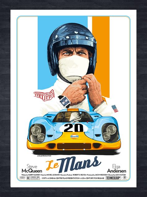 Steve Mcqueen Le Mans Movie Poster In 2021 Steve Mcqueen Le Mans