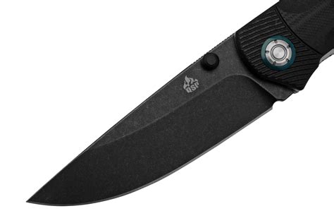 QSP Knife Copperhead QS109 A2 Blackwashed Black G 10 Pocket Knife