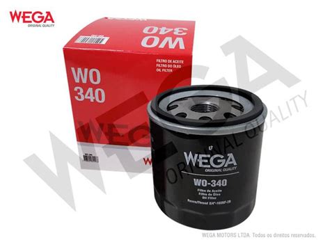 Filtro de Óleo Wega WO 340 Volkswagen Seat Audi Filtro de Óleo