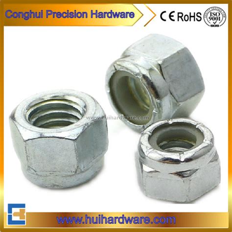 Hex Nut Hex Lock Nut Hex Nylon Lock Nuts With DIN985 Zinc Plated M3