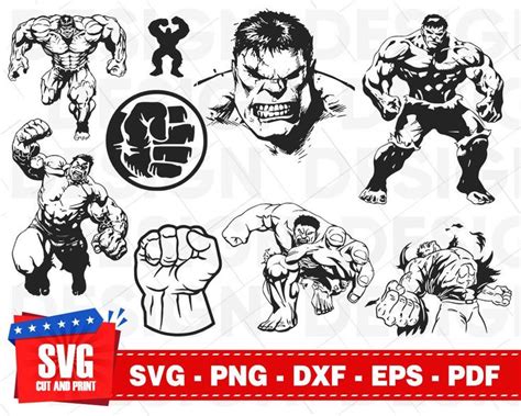 Hulk Svg Bundle Hulk Silhouette Hulk Decal Superhero Svg Etsy Hulk