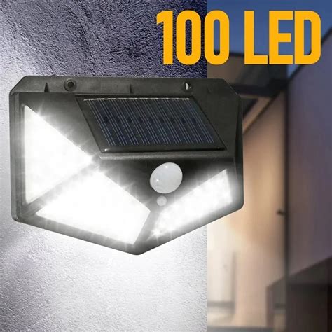 L Mpara Led Solar De Pared Para Exteriores Luz Luminosa De Lados Con