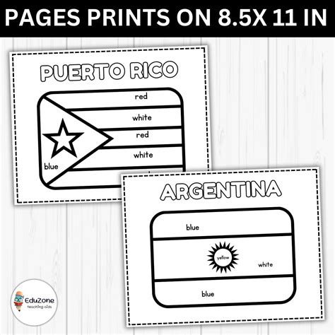 Celebrate Hispanic Heritaeducational Hispanic Countries Flags Coloring Pages To Have Fun Made