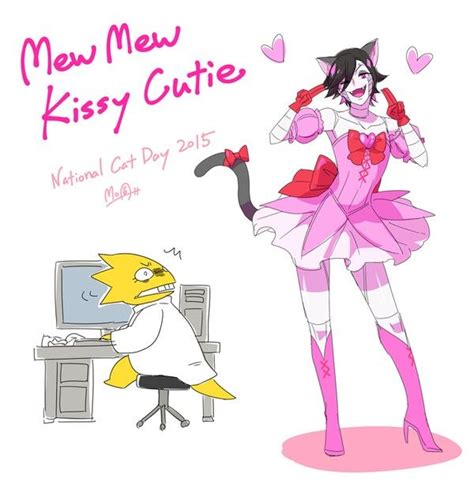 Undertale Mettaton And Alphys Mew Mew Kissy Cutie ヽ ･ω･ 丿