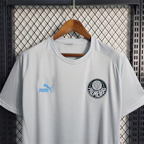 Camisa Palmeiras Treino Torcedor Puma Masculina Branco