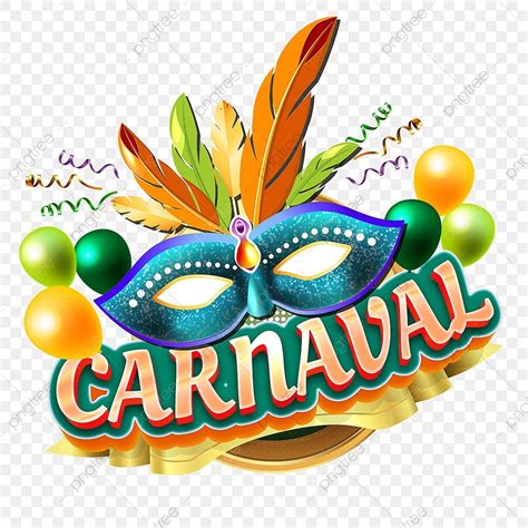 Celebra O Do Carnaval Brasileiro Decorada M Scara Azul Png