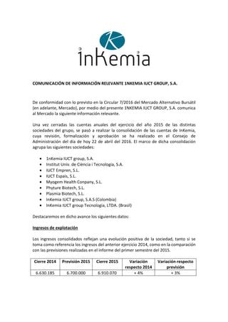 Hecho Relevante Inkemia Pdf Descarga Gratuita