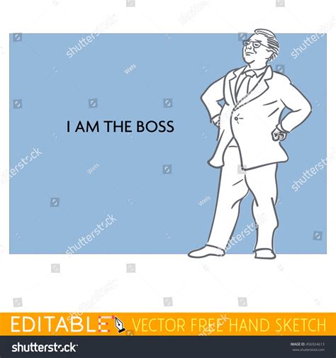 Boss Fat Man Editable Vector Meme Stock Vector (Royalty Free) 456924613 ...