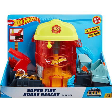 Set De Joaca Hot Wheels City Statia De Pompieri Super Fire House