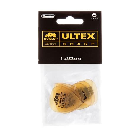 Dunlop Ultex Sharp 1 40mm 6 Pick Pack At Gear4music