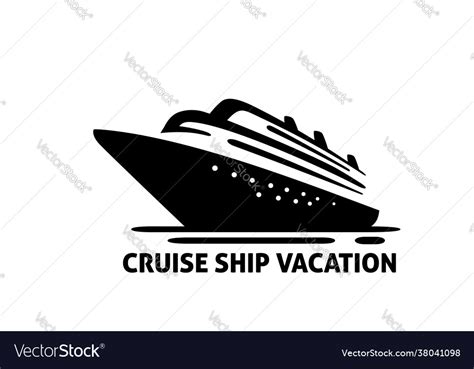 Cruise ship logo icon Royalty Free Vector Image