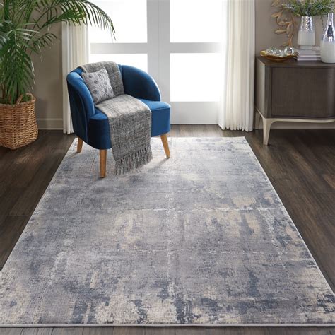 Nourison Rustic Textures Abstract Grey Beige 3 11 X 5 11 Area Rug