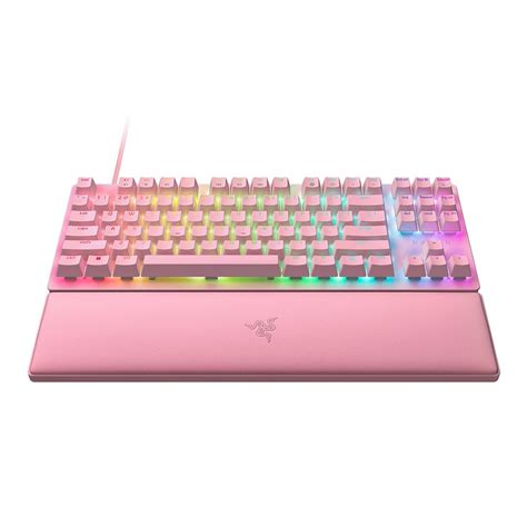 Razer Huntsman V2 Tenkeyless Optical Linear Red Switch Wired Gaming Keyboard Quartz Micro Center