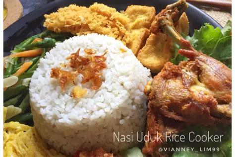 Begini Resep Nasi Uduk Rice Cooker Super Praktis Hasilnya Pulen Dan