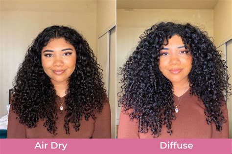 How To Air Dry Vs Diffuse ~ Tips For Using A Hair Diffuser For Curly Hair Rizos Curls