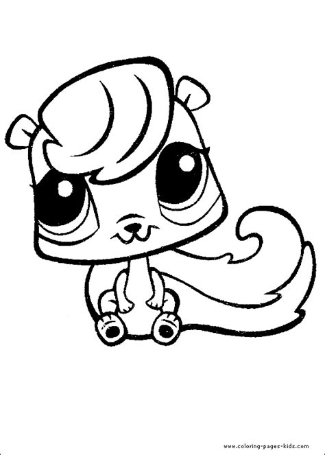 Littlest Pet Shop Color Page Coloring Pages For Kids Cartoon