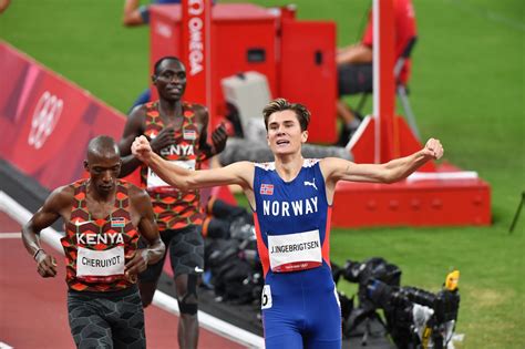 Track & Field - Norway's 🇸🇯 Jakob Ingebrigtsen runs a phenomenal 3:28 ...