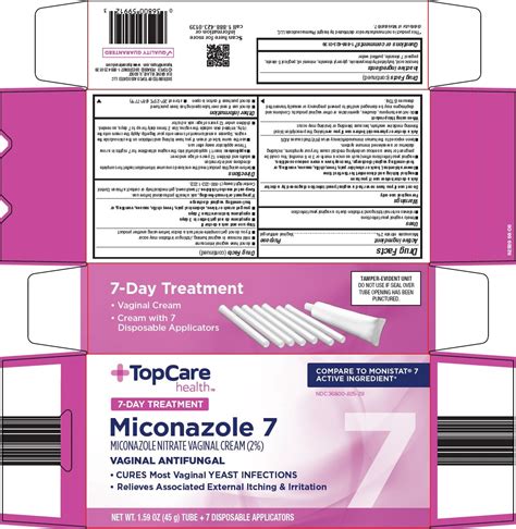 Topcare Miconazole 7 Package Insert Prescribing Info