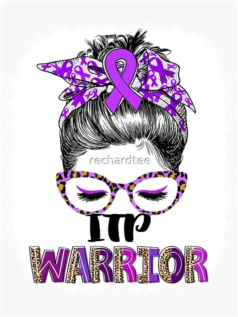 Messy Bun Leopard Itp Warrior Sticker For Sale By Rechardtee Redbubble