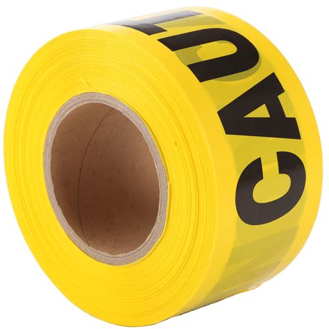 Amazon.com: KINGPLAST Yellow Caution Tape Roll - 3 Inch 1000 Feet ...