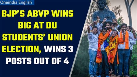 Dusu Election Result Abvp Wins Central Panel Seats Nsui Bags