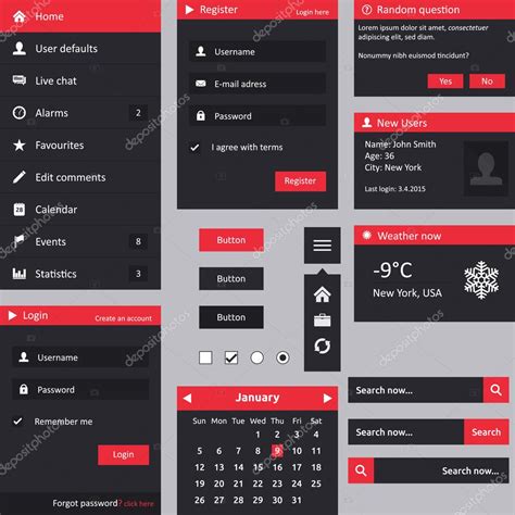 Flat Ui Design Examples