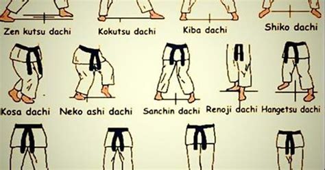 Karate Stances Chart