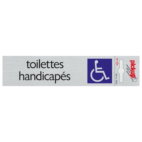 Plaque De Porte Adh Sive Pickup Toilettes Handicap S