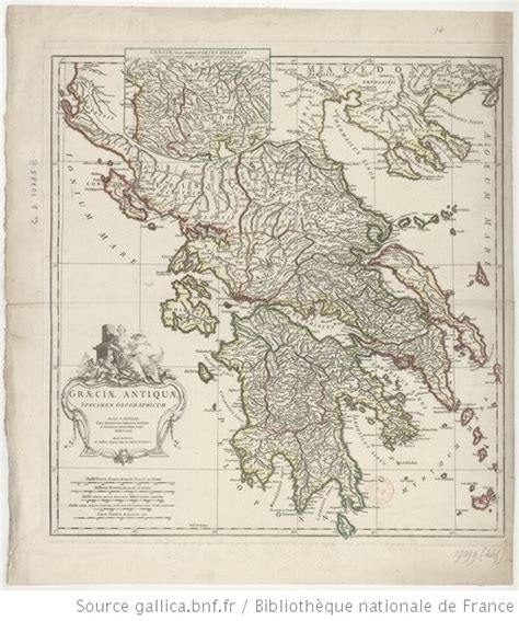 Graeciae Antiquae Specimen Geographicum Auctor D Anville Regiae