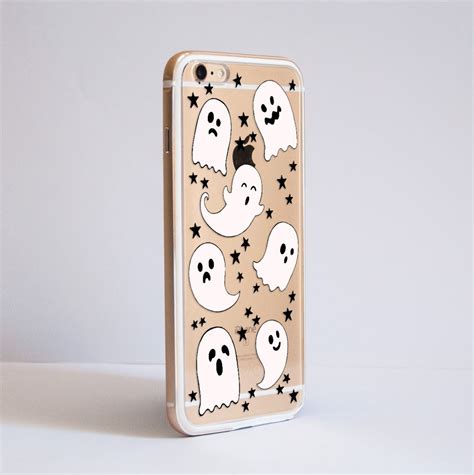 Cute Ghost Protective Metal Bumper Phone Case For Iphone 7 7 Etsy