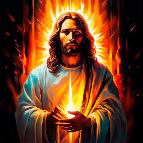 Premium Ai Image Jesus Christ Giving Hope And Light King