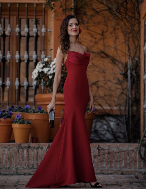 Vestido Largo De Fiesta Lencero Para Bodas De Tarde Invitadisima