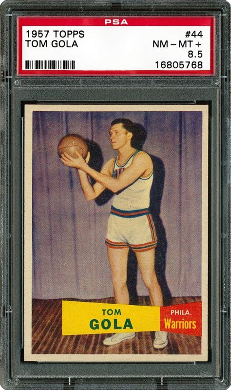 Auction Prices Realized Basketball Cards 1957 TOPPS Tom Gola Summary