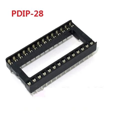 P Wide Body Ic Socket Dip Dip Pins Seat Microcontroller Socket