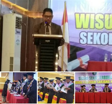 Kepala Lldikti Ix Hadiri Wisuda Stiper Kendari Ke Viii Tekankan Alumni Perkuat Keterampilan Dan