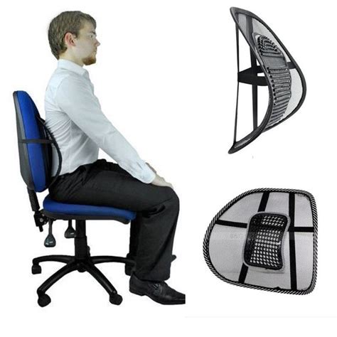 Mesh Lumbar Back Support Posture Corrector Office Chair Car Seat Home