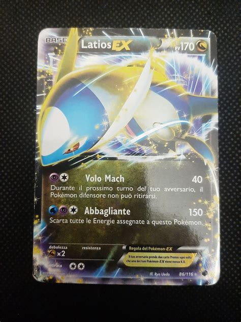 Carta Pokémon Latios EX PLF 86 Glaciazione Plasma Ultra Rare