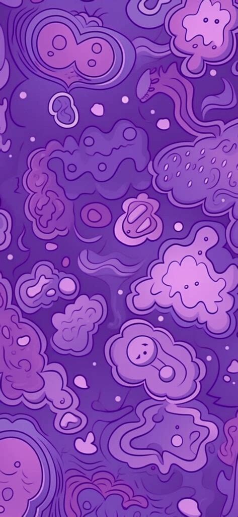 Doodle Purple Wallpapers Cool Purple Wallpapers For Iphone 4k