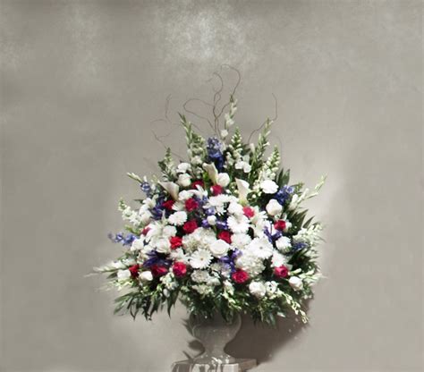 Urn Spray Arrangements Glueckert Funeral Home Flowers Store