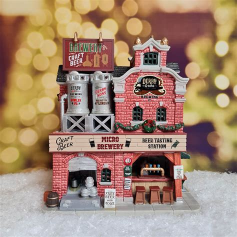 Lemax Derby And Sons Brewing Co Brewery Christmas Village Model Ruxley