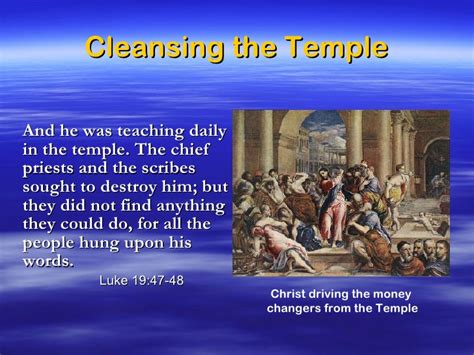 Jesus Cleansing The Temple Bible Project