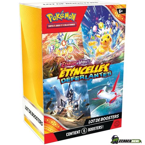 Coffret Pokémon Bundle 6 boosters EV08 Étincelles Déferlantes où l