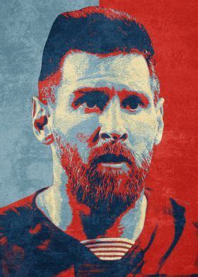 Messi Poster Picture Metal Print Paint By Izmo Scribbles