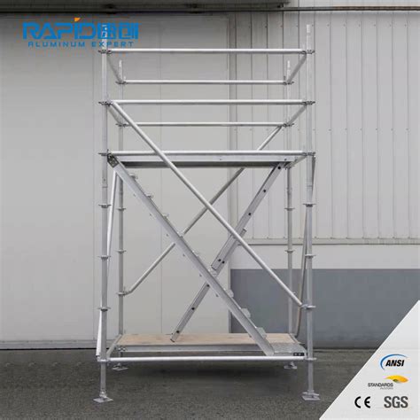 Construction Ringlock Aluminum A Frame System Mobile Scaffolding