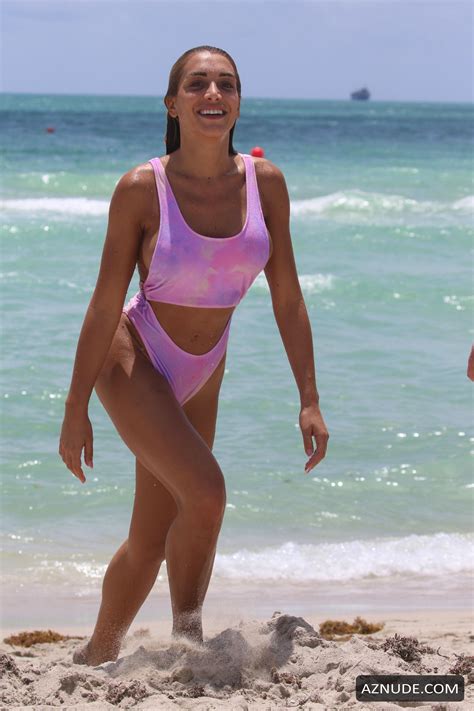 Elisa Agnelli Sexy Photos Seen In A Pink Thong Bikini At The Beach In Miami AZNude