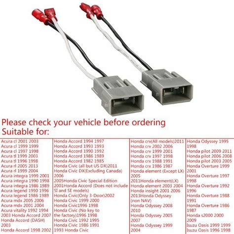 Adaptateur de faisceau de câbles pour haut parleur 2 pièces