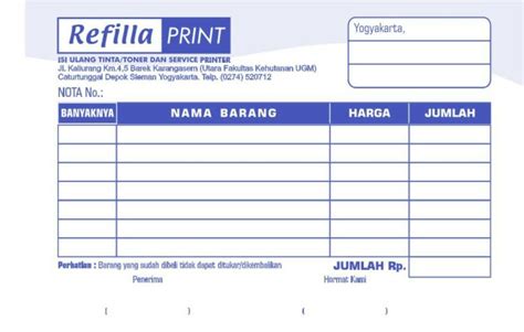 Jual Nota Ncr Ply Cetak Nama Kop Perusahaan Kota Surabaya Karya