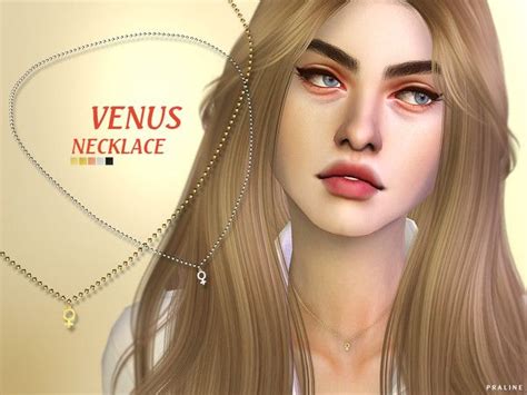 Pralinesims Venus Necklace Sims Piercings Venus Sims